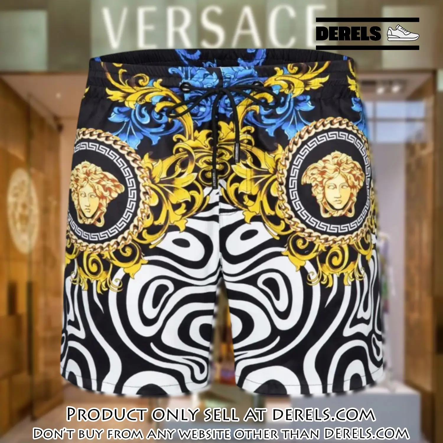 Versace new 3d luxury all over print shorts pants for men dr2202951